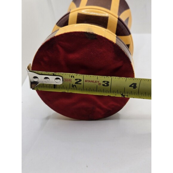 Vintage Hand Turned Wood Candle Taper Holder Gorgeous - Picture 10 of 10